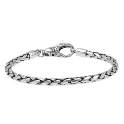 •925 Silver Braid Snake Chain Bracelet •Unisex Bracelet •Braid Silver Bracelet •Gift for him or her AOJ - Alain Orbiz Jewelry