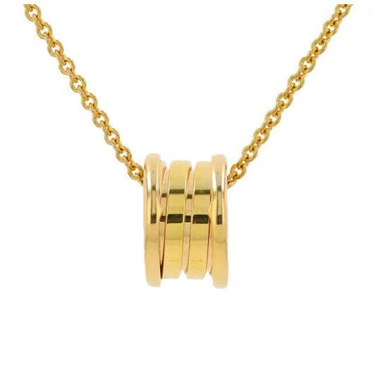 18K YG BVLGARI •B.Zero1 Necklace with Pendant •Luxury Italian Jewelry •for her