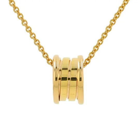 18K YG BVLGARI •B.Zero1 Necklace with Pendant •Luxury Italian Jewelry •for her AOJ - Alain Orbiz Jewelry