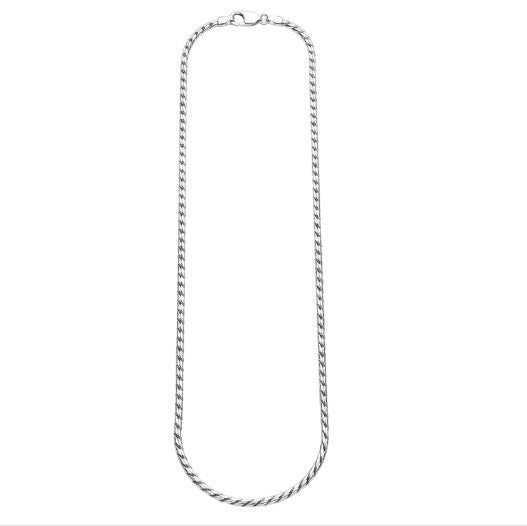 2 mm Sterling Silver Twisted Rope Chain •Secure Lobster Clasp • Timeless Unisex Jewelry Alain Orbiz Jewelry