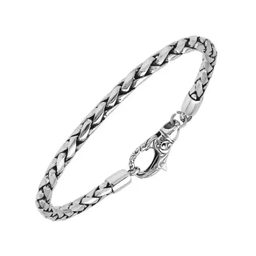 925 Silver Braid Snake Chain Bracelet •Unisex Bracelet •Braid Silver Bracelet •Gift for him or her