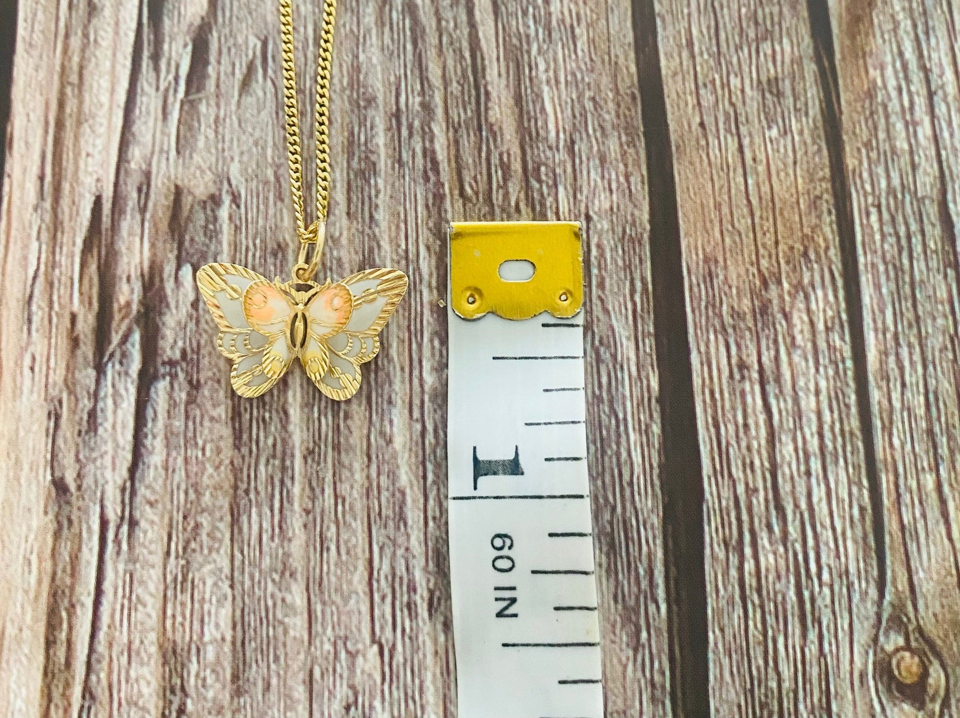 Butterfly Pendant •Gold Butterfly Necklaces •Dainty pink Butterfly Charm •Butterfly Layering Necklace •Special Gift for her-Alain Orbiz Jewelry