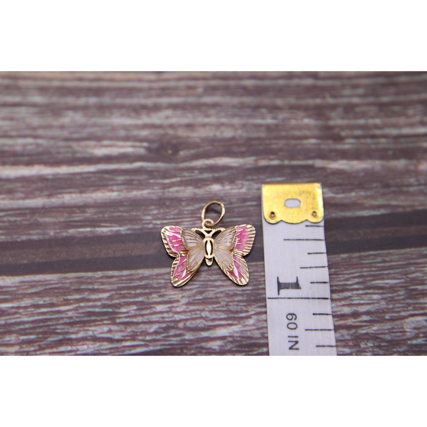 Butterfly Pendant •Gold Butterfly Necklaces •Dainty pink Butterfly Charm •Butterfly Layering Necklace •Special Gift for her-Alain Orbiz Jewelry