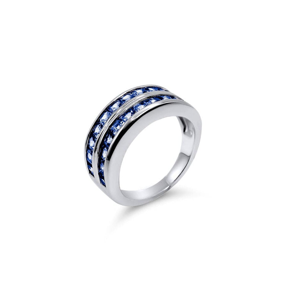 Natural Tanzanite AA Ring 925 Silver •Ring Band •Stackable Ring •Fashion Silver Ring •December Birth Stone •Affordable Gift