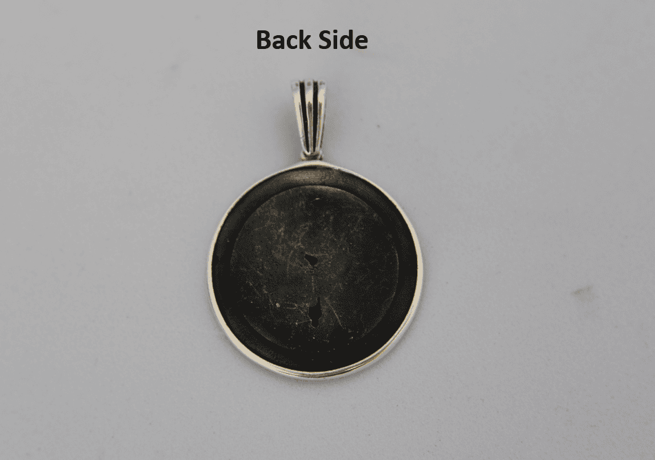 Silver Eagle Pendant •Round big Silver Pendant •Greek Style Eagle Necklace •Winged Silver Phoenix •Good Luck Men Jewelry