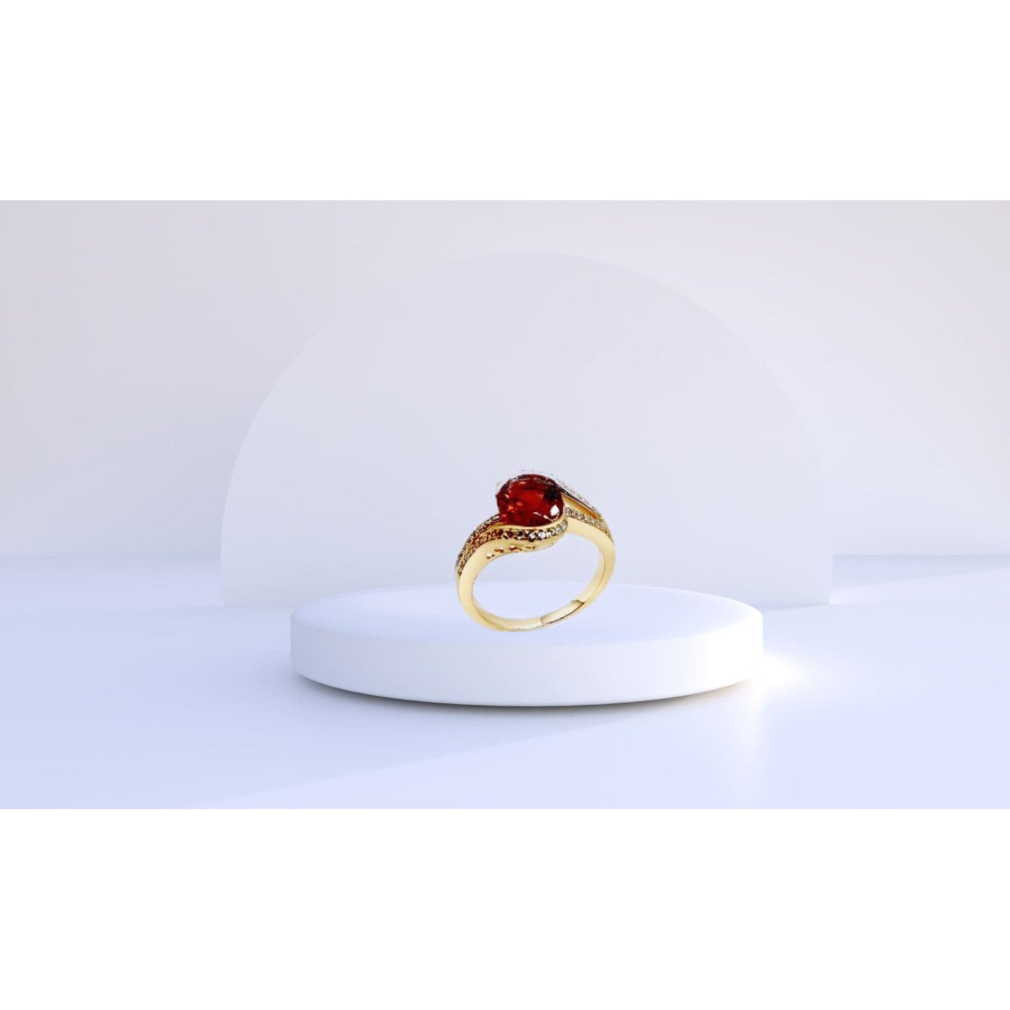 Natural Madeira Citrine and Zircon 925 Silver gold-plated Ring• Silver Ring for Woman •Birthday Gift for Mom-Alain Orbiz Jewelry