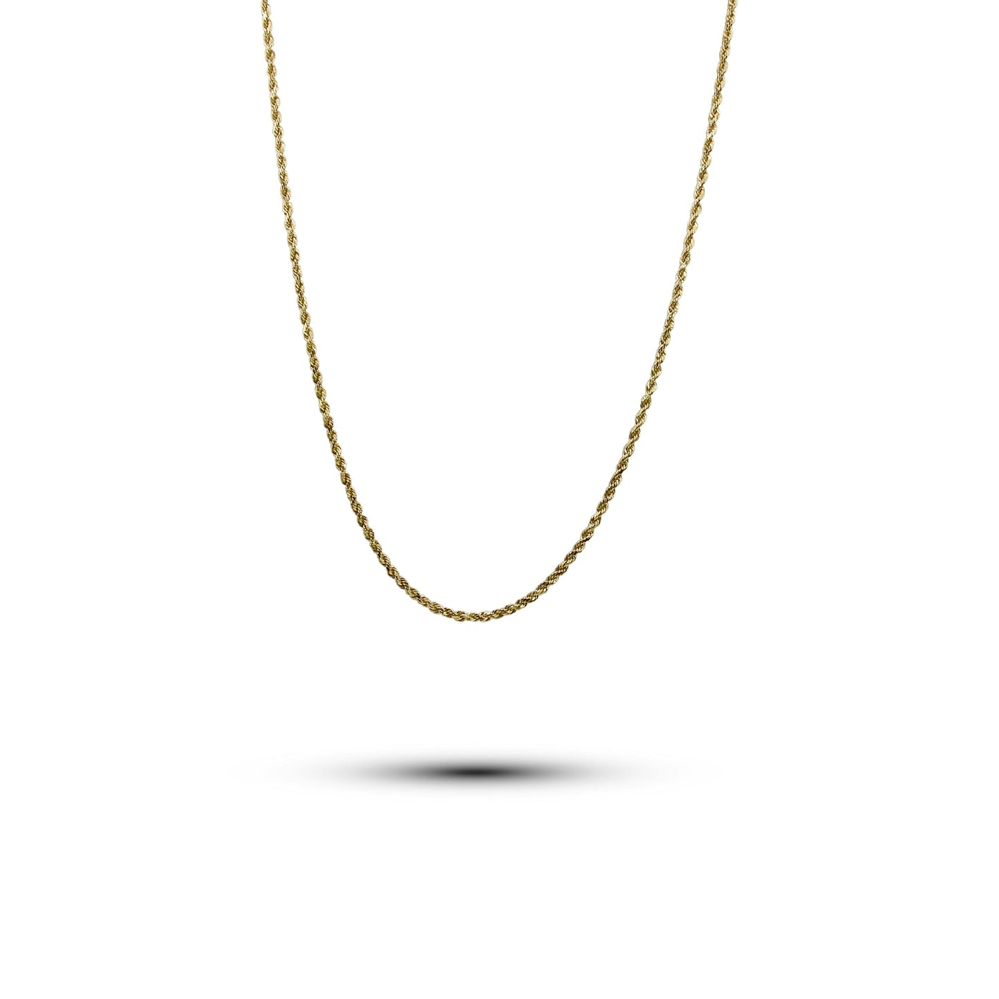 14K Thin Gold Rope Necklace •Lobster Clasp •26 inches •stackable Necklace •For her or him-Alain Orbiz Jewelry